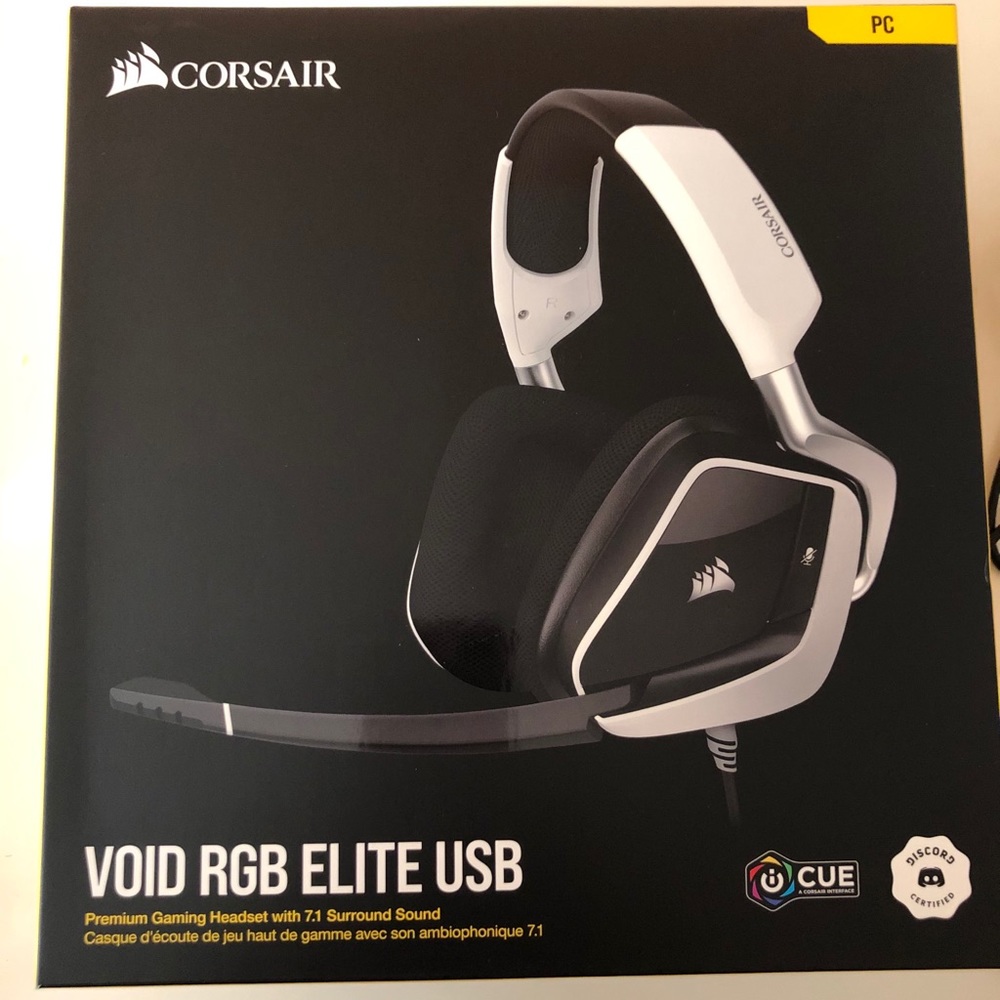 Corsair premium gaming headset new never used
